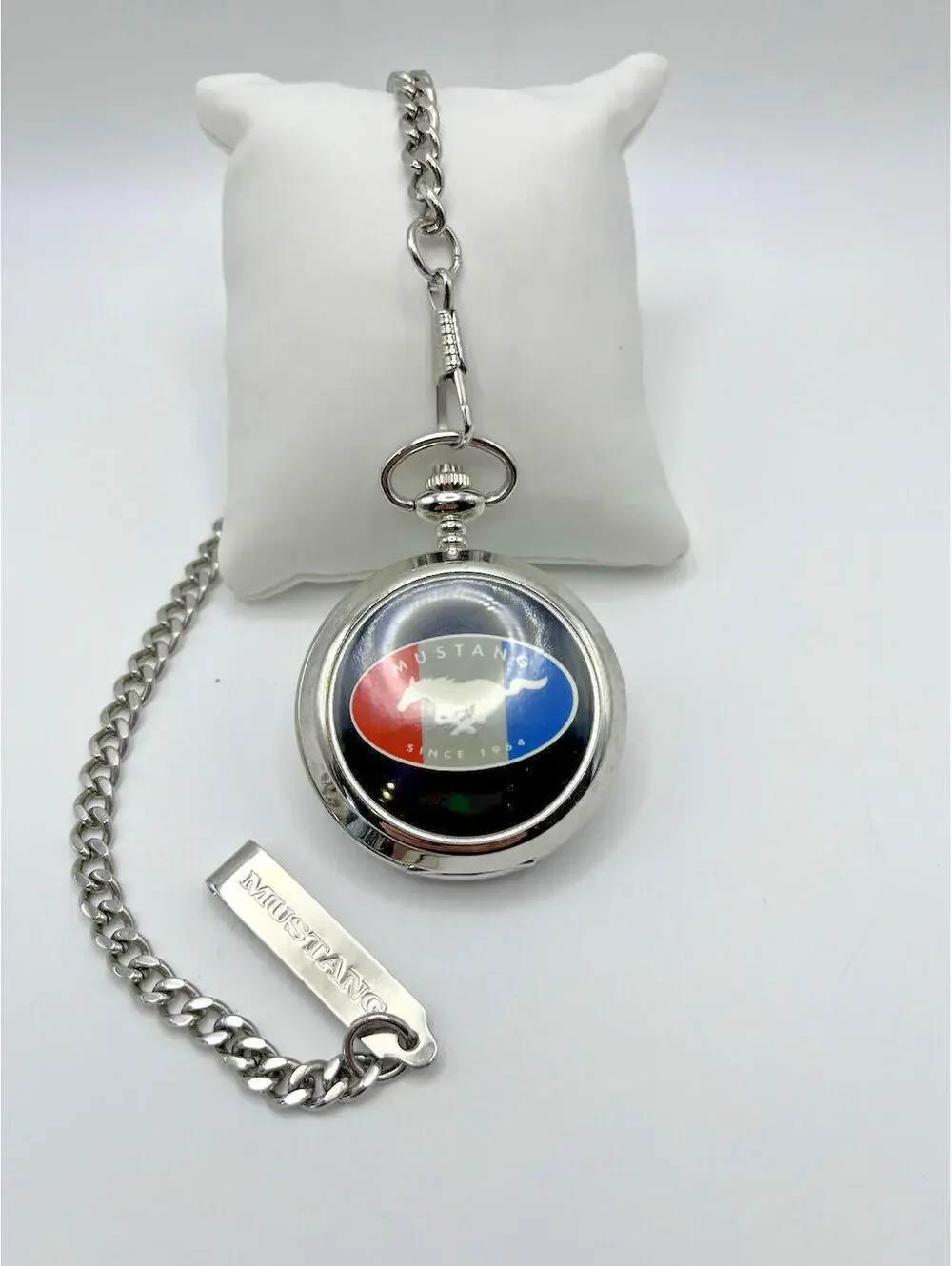 Ford Mustang 40th Anniversary Pocket Watch Collectors Edition Working 2909.3